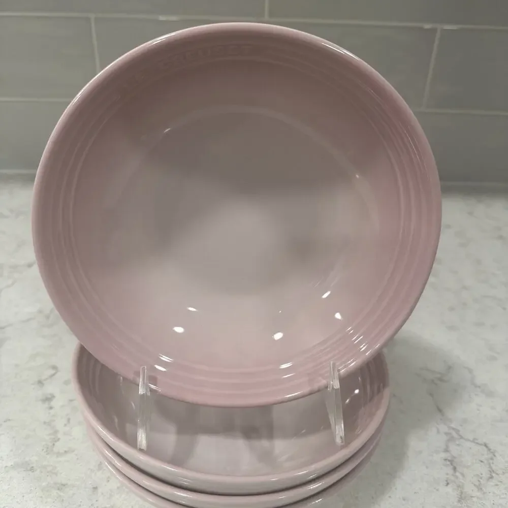 Set 4 Le Creuset SHELL PINK Stoneware 7